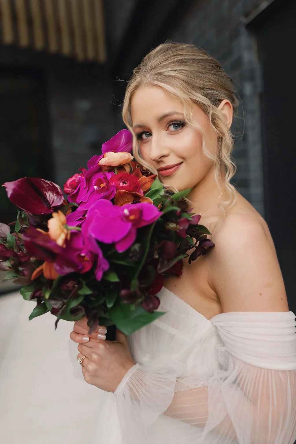 Luxury bride in veil