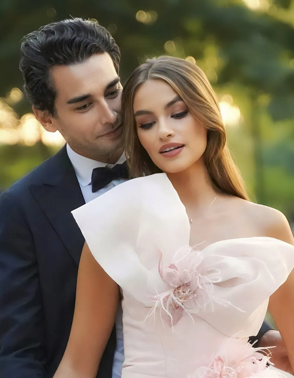 Light bridal makeup application