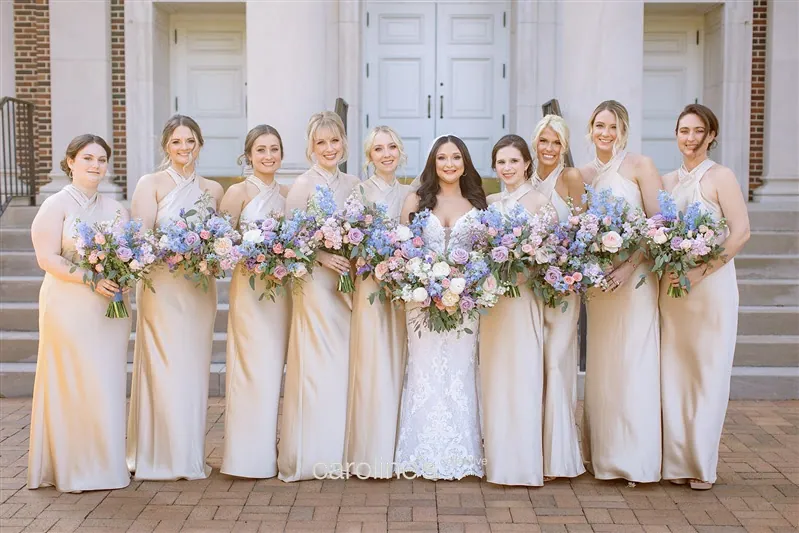 Bride with a flawless airbrush finish