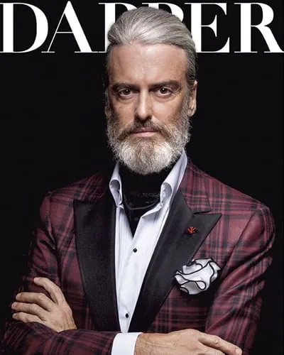 Men's editorial grooming for a brand shoot by Paige Anderson Makeup and Hair Artists in Dallas–Fort Worth